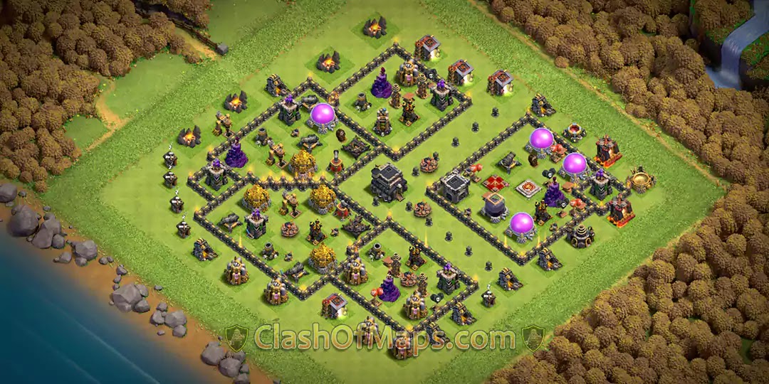 Th9 farming base layout for efficient loot collection and protection