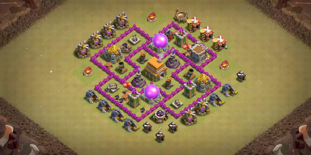 Unbeatable Town Hall 6 War Base for Maximum Stars