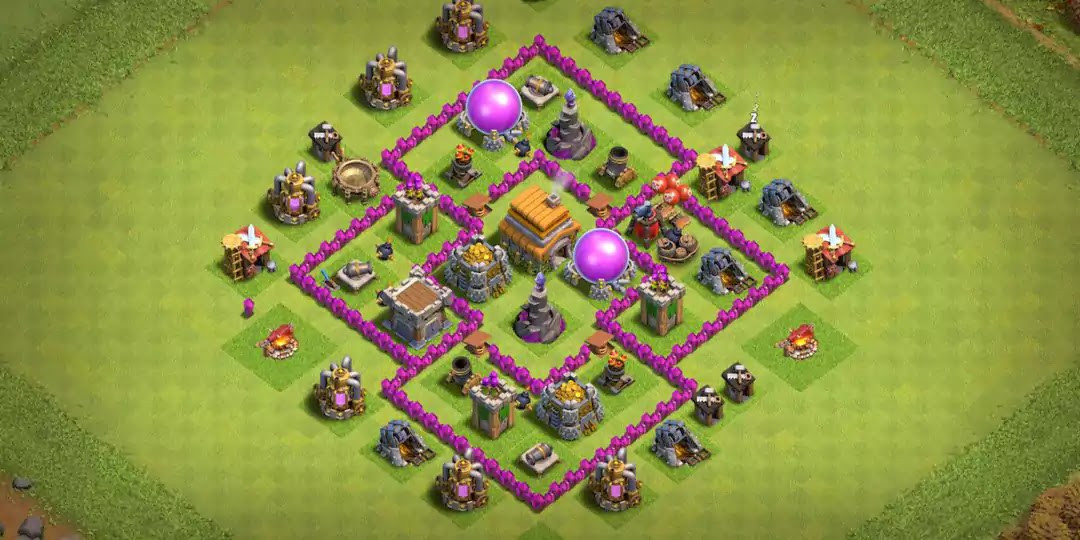 Strong Town Hall 6 Farming Base Layout for COC