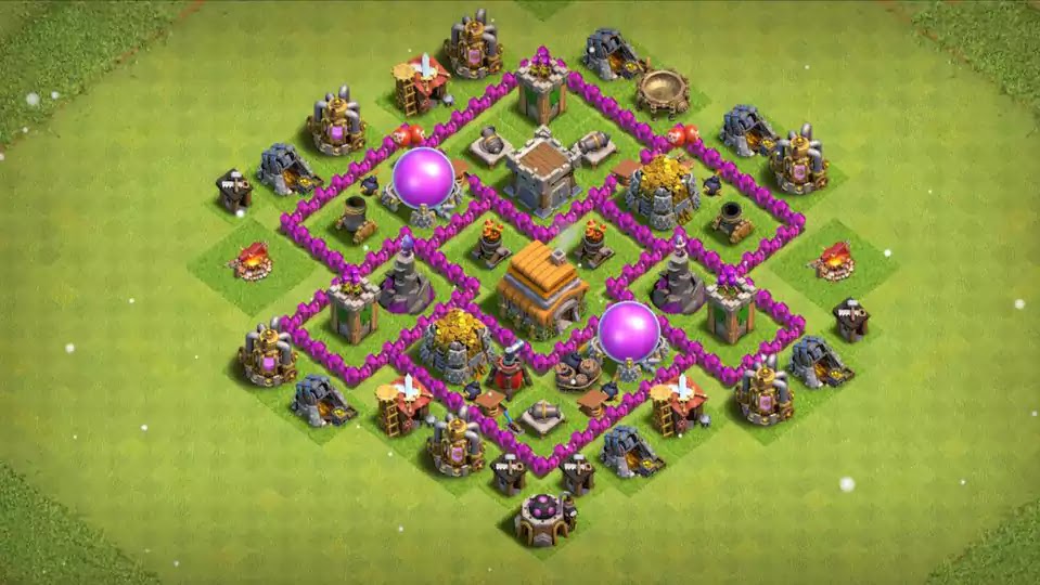 Clash of Clans Town Hall 6 Farming Base Design