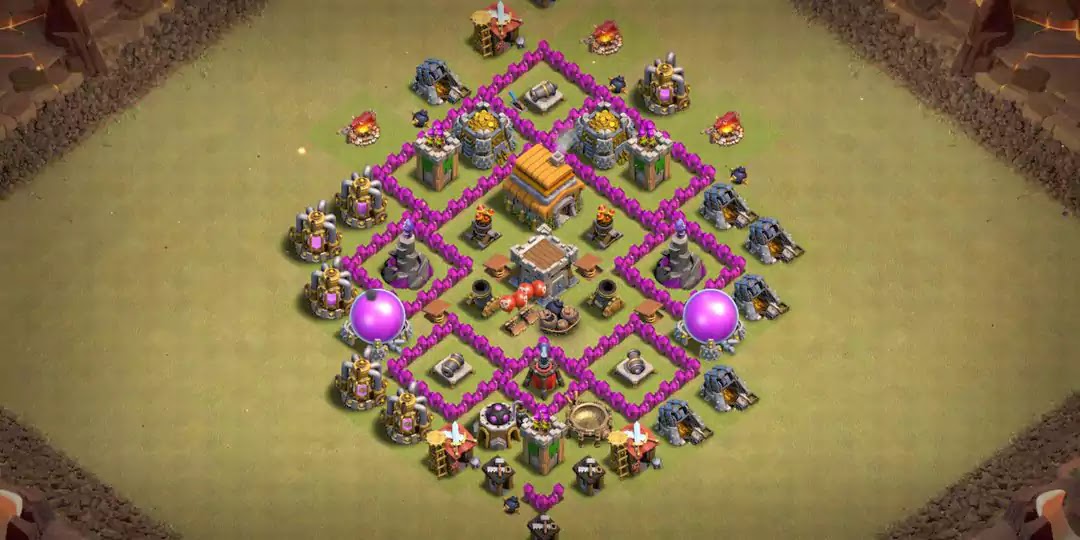 Impenetrable Town Hall 6 War Base to Win Clan Wars