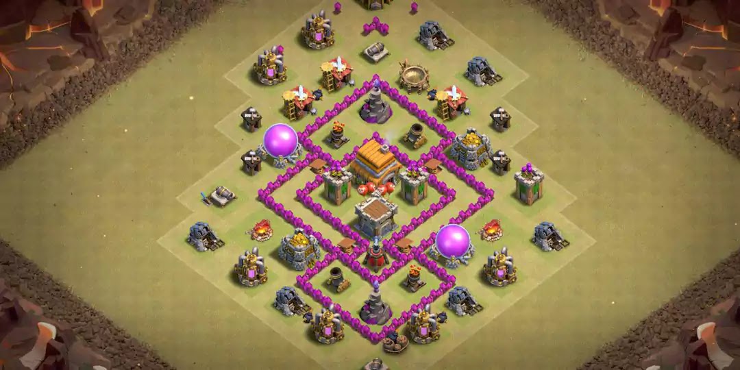 Top-Tier Town Hall 6 War Base Design to Stop Attacks