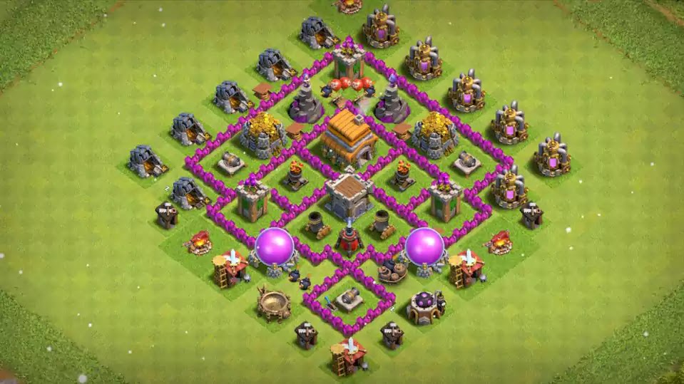 Best TH6 Trophy Base to Defend Your Village