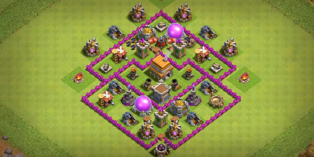 Clash of Clans Town Hall 6 Trophy Base Design