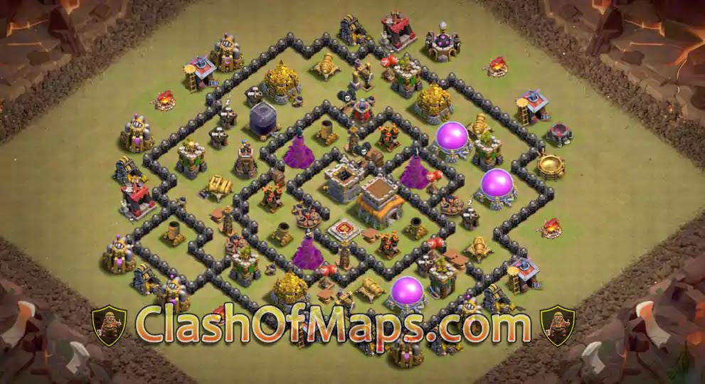 TH8 War Base W/Copy Link: The Ultimate Fortress