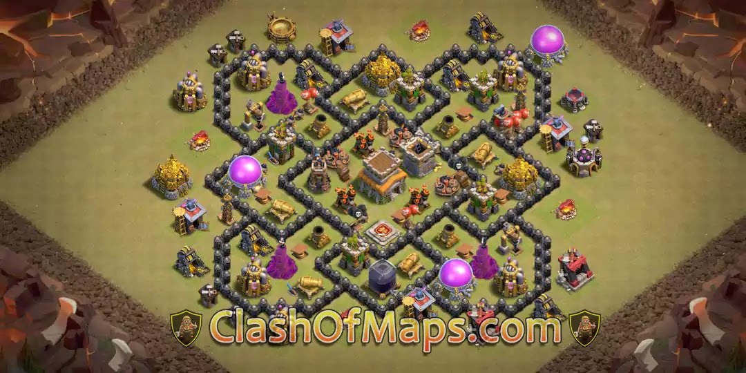 New Best Town Hall 8 War base Link 2024 - COC