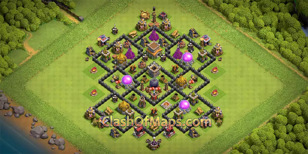 TH8 Base: Defending your Town hall 8 base, ***Copy Link***