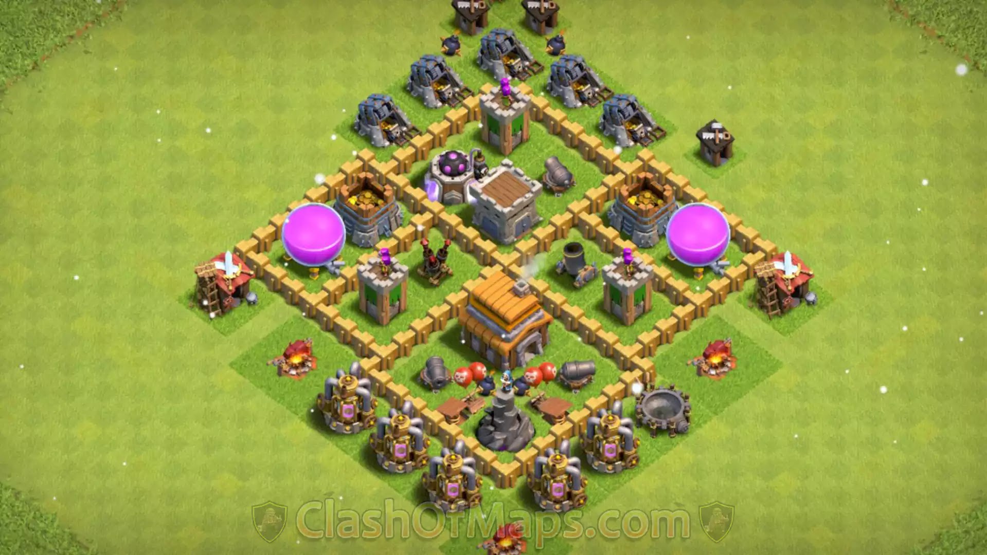 Most Popular Town Hall 5 Base With Copy Link