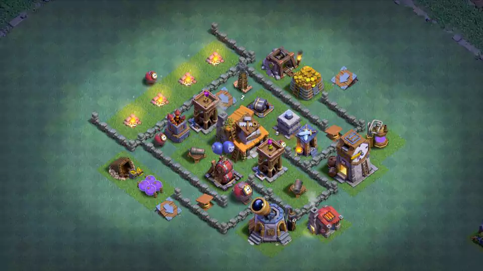 COC BH4 Base | anti 3 star Protecting Base With Copy Link