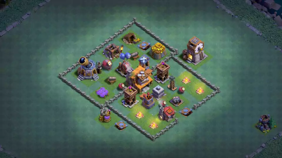 Bh4 anti 3 star🌟 base 2024 – W/LINK – Clash of Maps