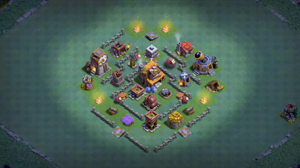 BH4 Base: Defending your Builder hall 4 base, Copy Link