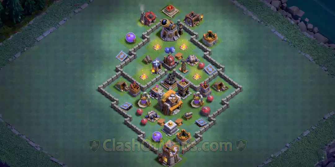 Winning Builder Hall 5 Base Copy Links for Versus Battles