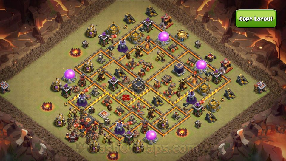 Best Anti 3-Star TH10 War Bases for Clash of Clans – 2024 Edition