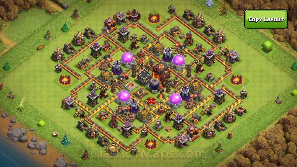 Loot Protected TH10 Farming Base Copy Link