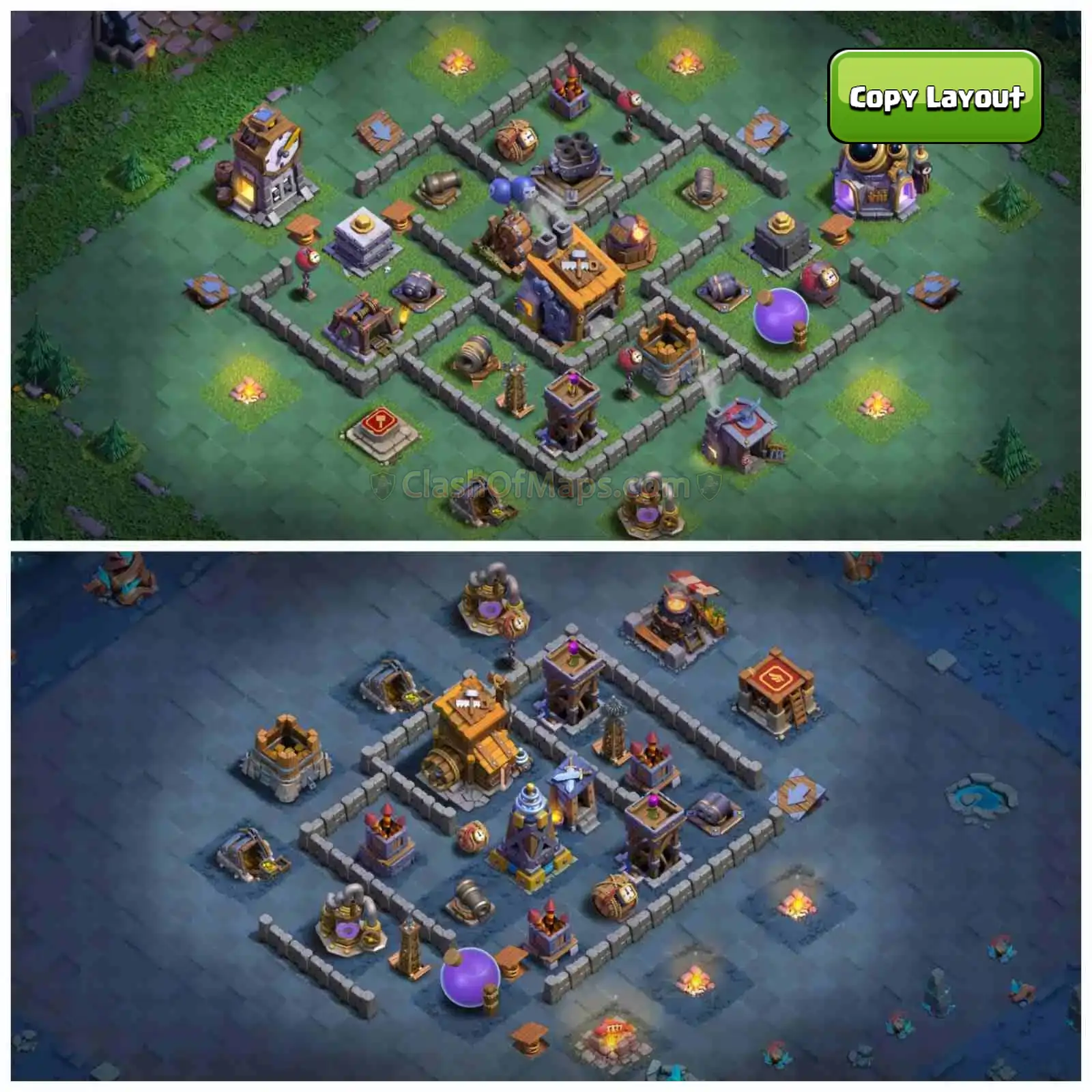 Top Builder Hall 8 Base Designs with Copy Links – Clash of Clans