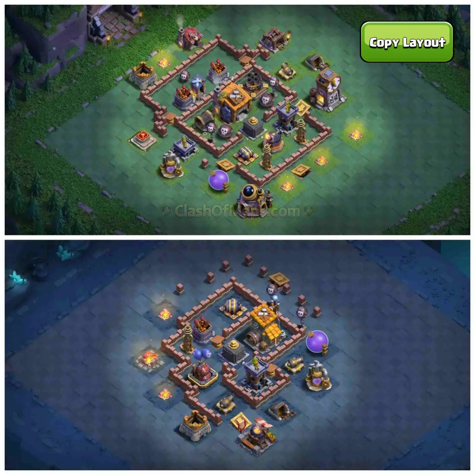 Clash of Clans Builder Hall 7 Base Layouts with Copy Links