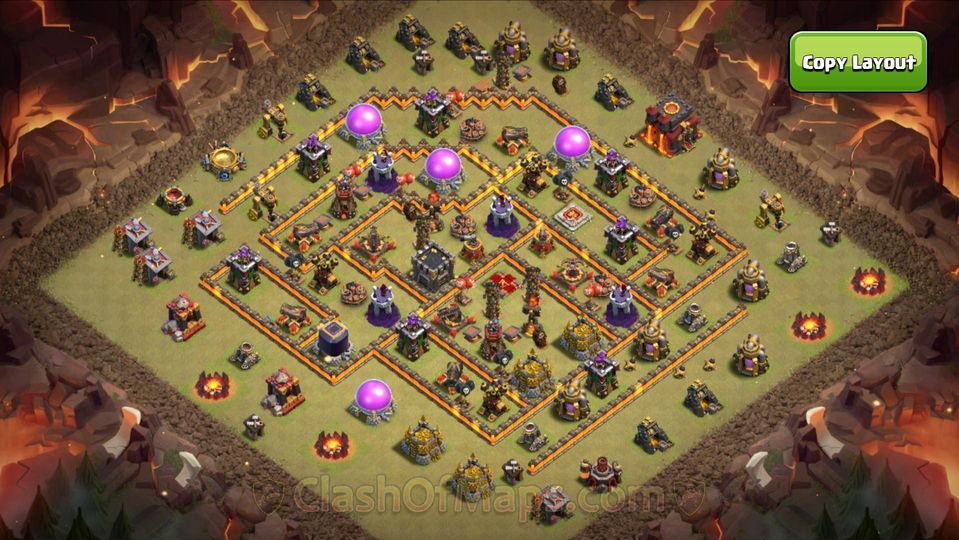 2024 TH10 War Base Layout link