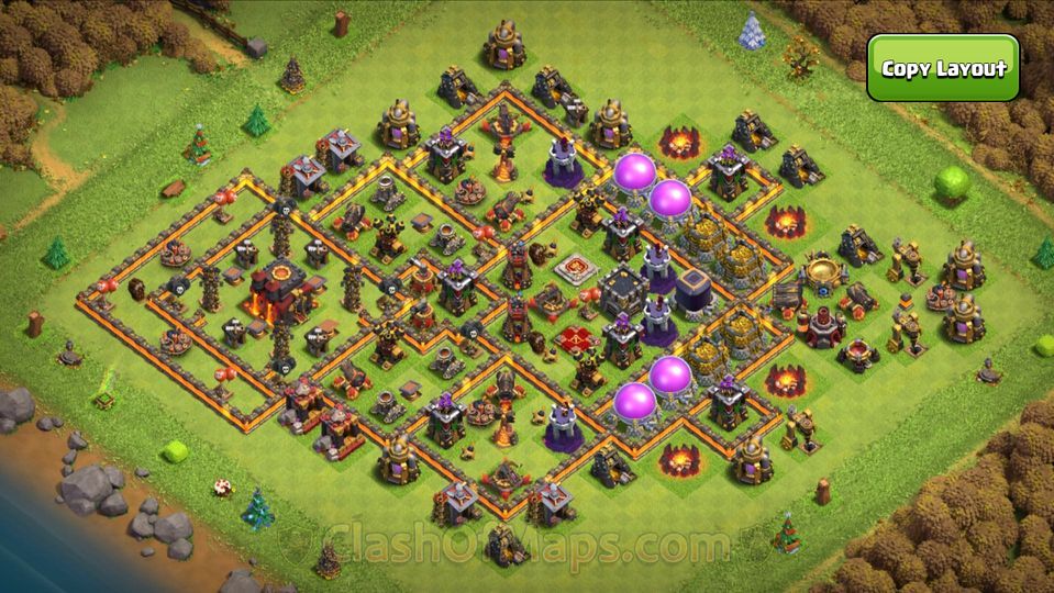 Secure Your Trophies with These Unstoppable TH10 Base Layout