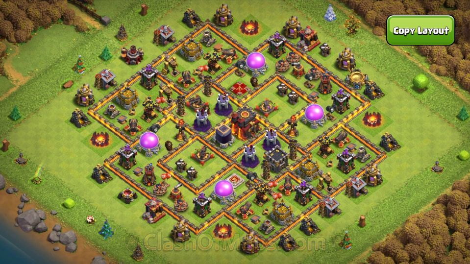 Copy the Best TH10 Base Links for Anti-3 Star Defense