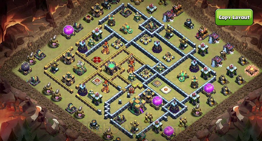 Top-Rated TH14 War Base Copy Link – Protect Your Clan