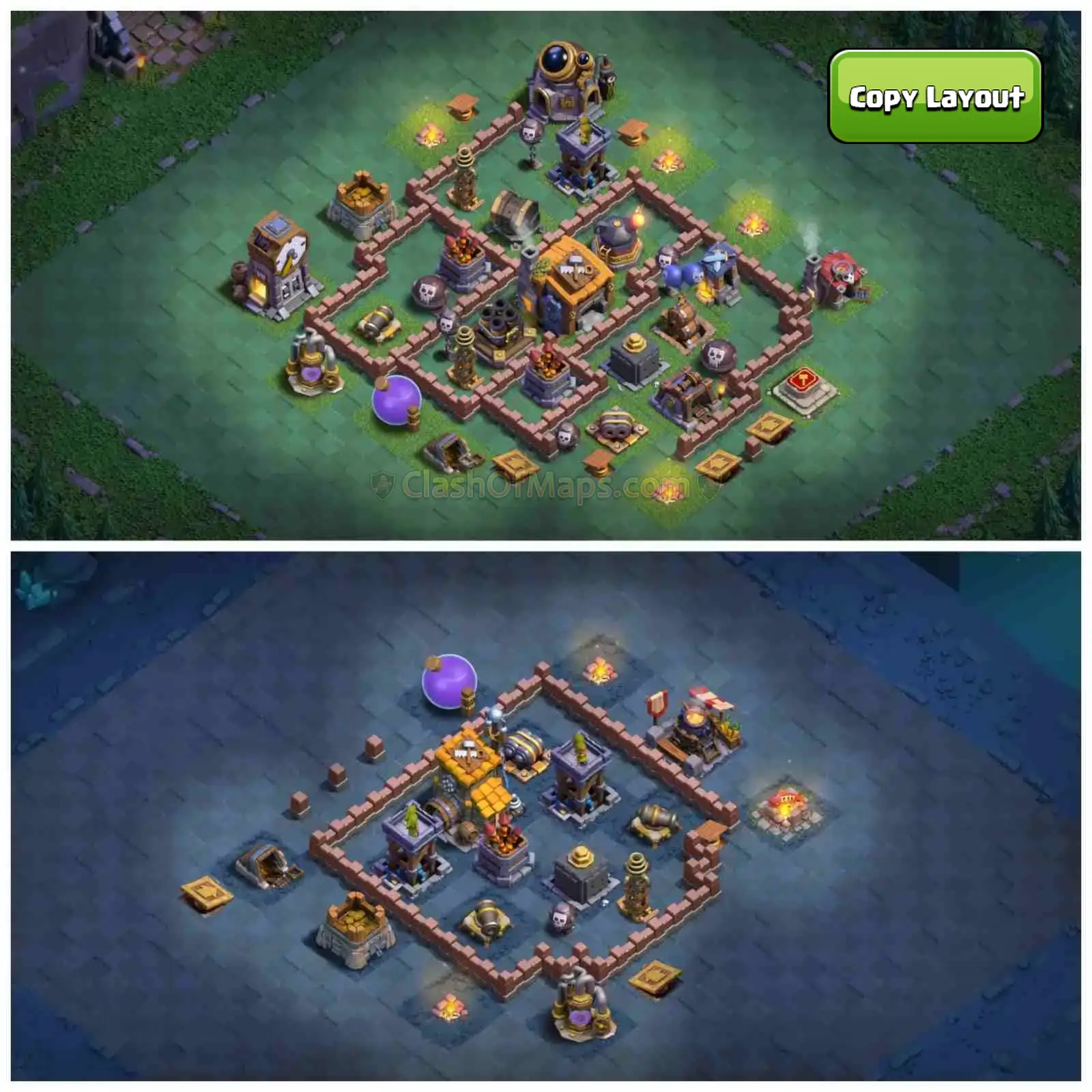 Best Anti-3 Star Builder Hall 7 Base link Layouts for 2024