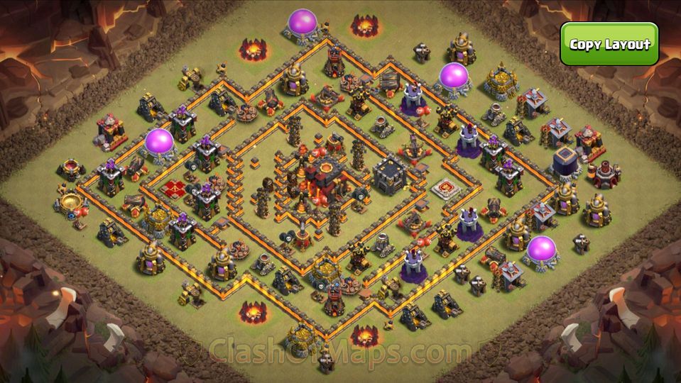 Ultimate Town Hall 10 War Base Layout