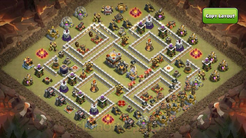 Top TH11 War Base Layouts