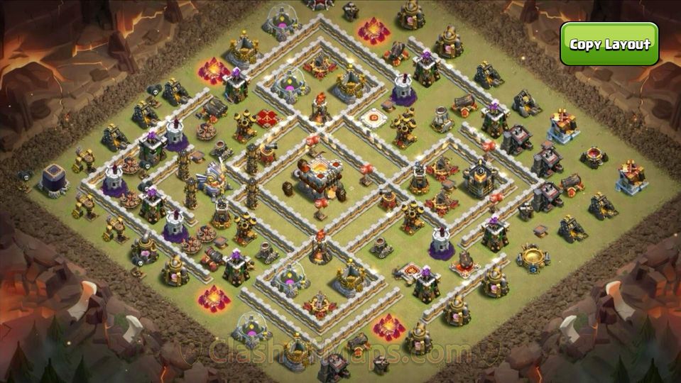 Strongest TH11 War Bases with Easy Copy Link Access