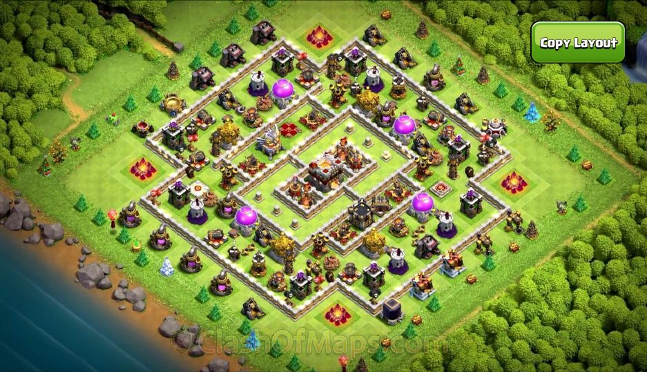 COC TH11 Farming Bases for Resource Protection 2024