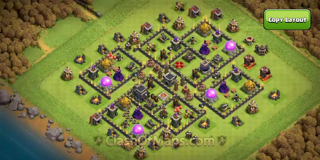 Best th9 hybrid base Designs for Defense