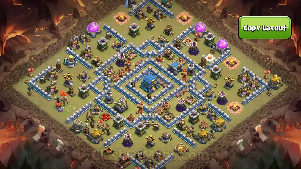 Best Town Hall 12 War Base Designs with Copy Links