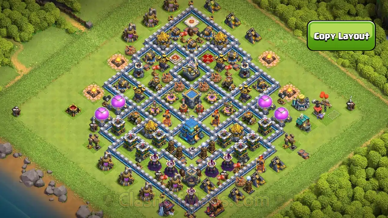 Protect Your Stars with TH12 Trophy Base Design