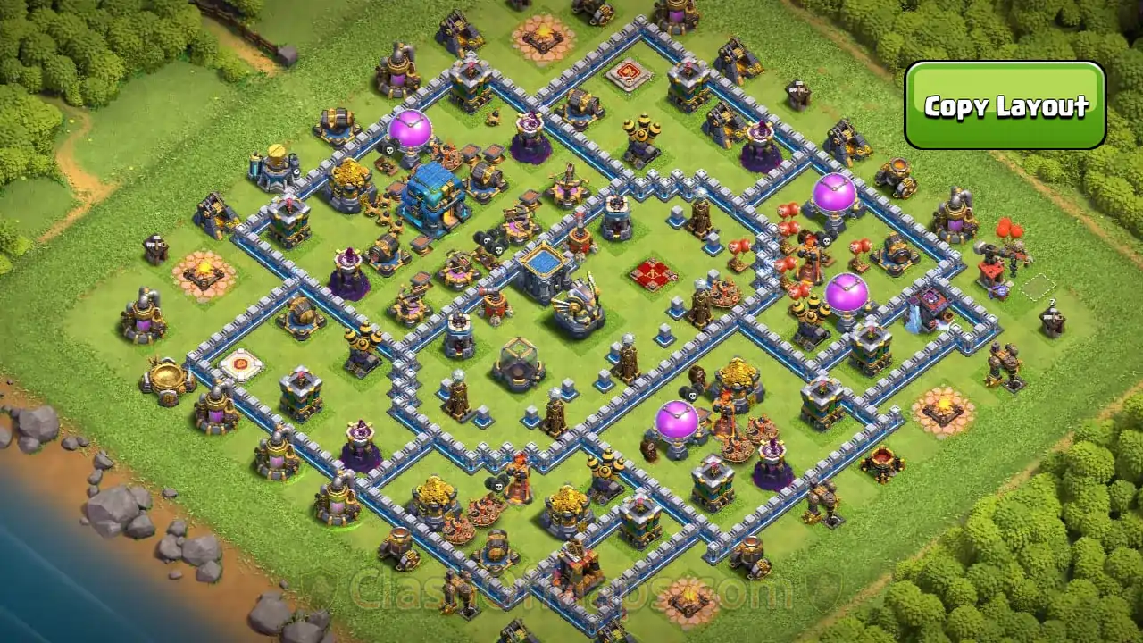 TH12 Farm Base Design – Copy Links for Quick Setup