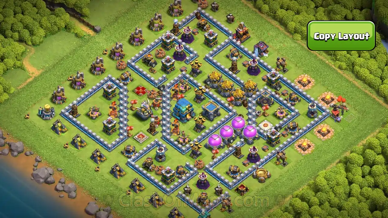 COC TH12 Hybrid Base Layout