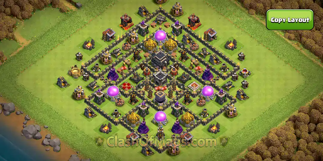 TH9 Base farm Copy Link