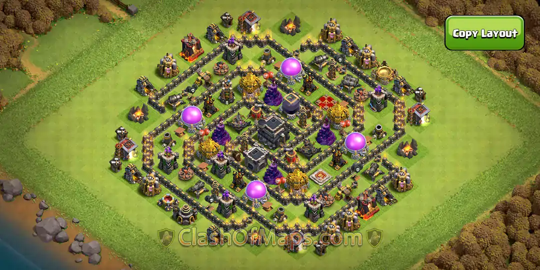 Best Defensive th9 base copy link Designs for Farming