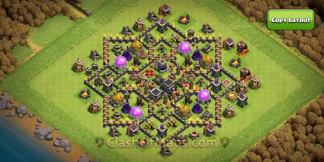 TH9 Hybrid Base Designs: Balance Defense & Farming copy link